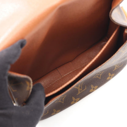 Louis Vuitton Cartouchiere MM Monogram Coated Canvas Shoulder Bag