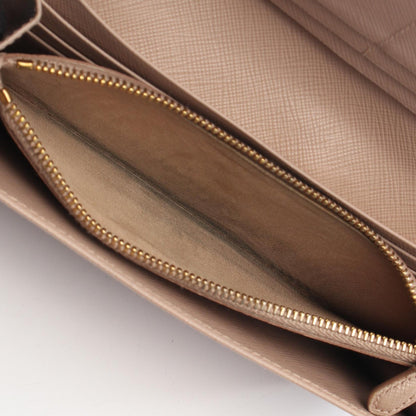 Prada SAFFIANO FIOCCO Saffiano Leather Long Wallet