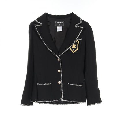Chanel 05C Coco Mark Wool Tailored Jacket