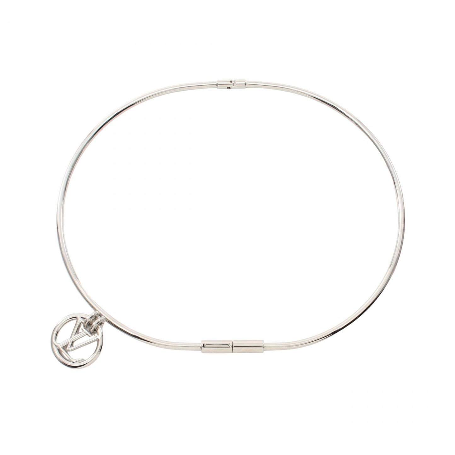 Louis Vuitton Logo Charm Stainless Steel Belt
