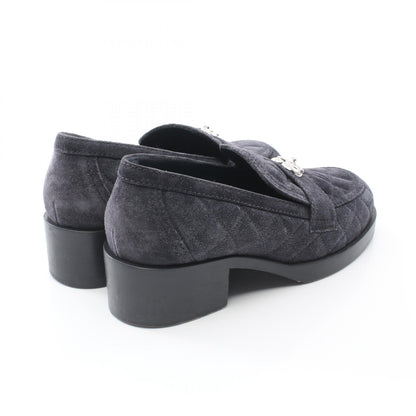 Chanel Matelasse Coco Mark Heart Turn Lock Suede Loafers