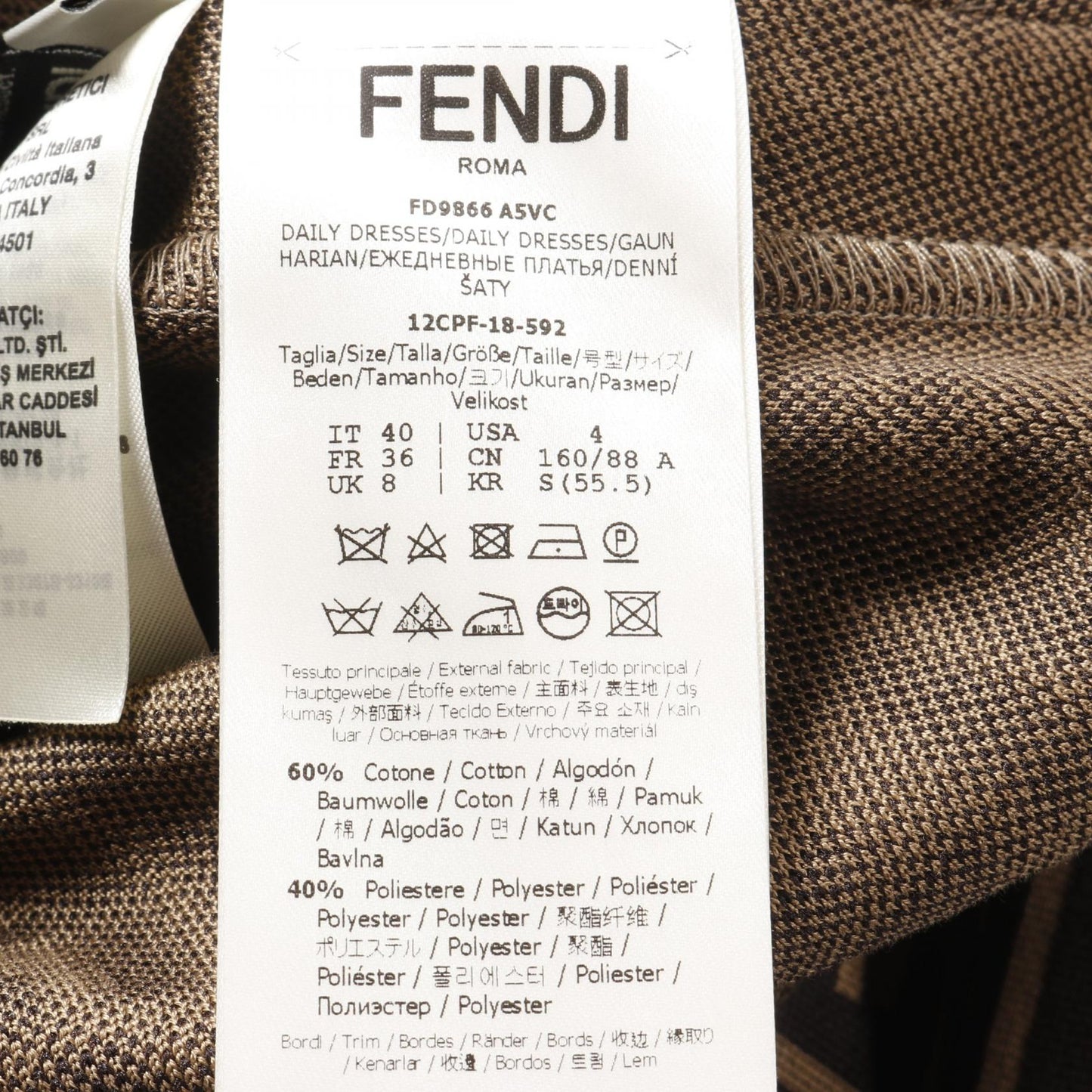 Fendi FENDI × FILA Zucca Cotton Dress