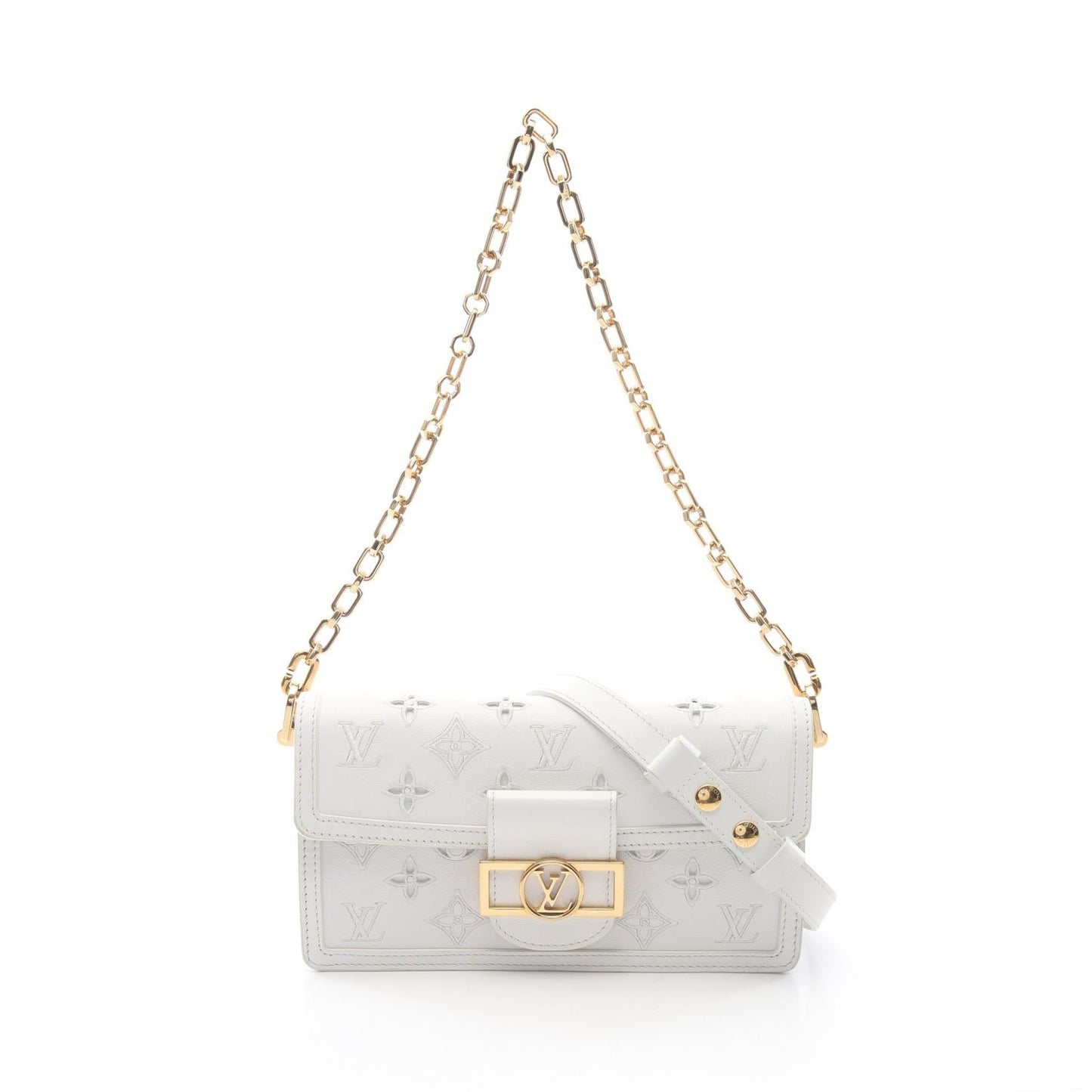 Louis Vuitton Dauphine EW Monogram Leather Shoulder Bag