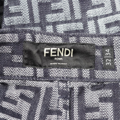 Fendi Zucca Cotton Polyester Denim Pants