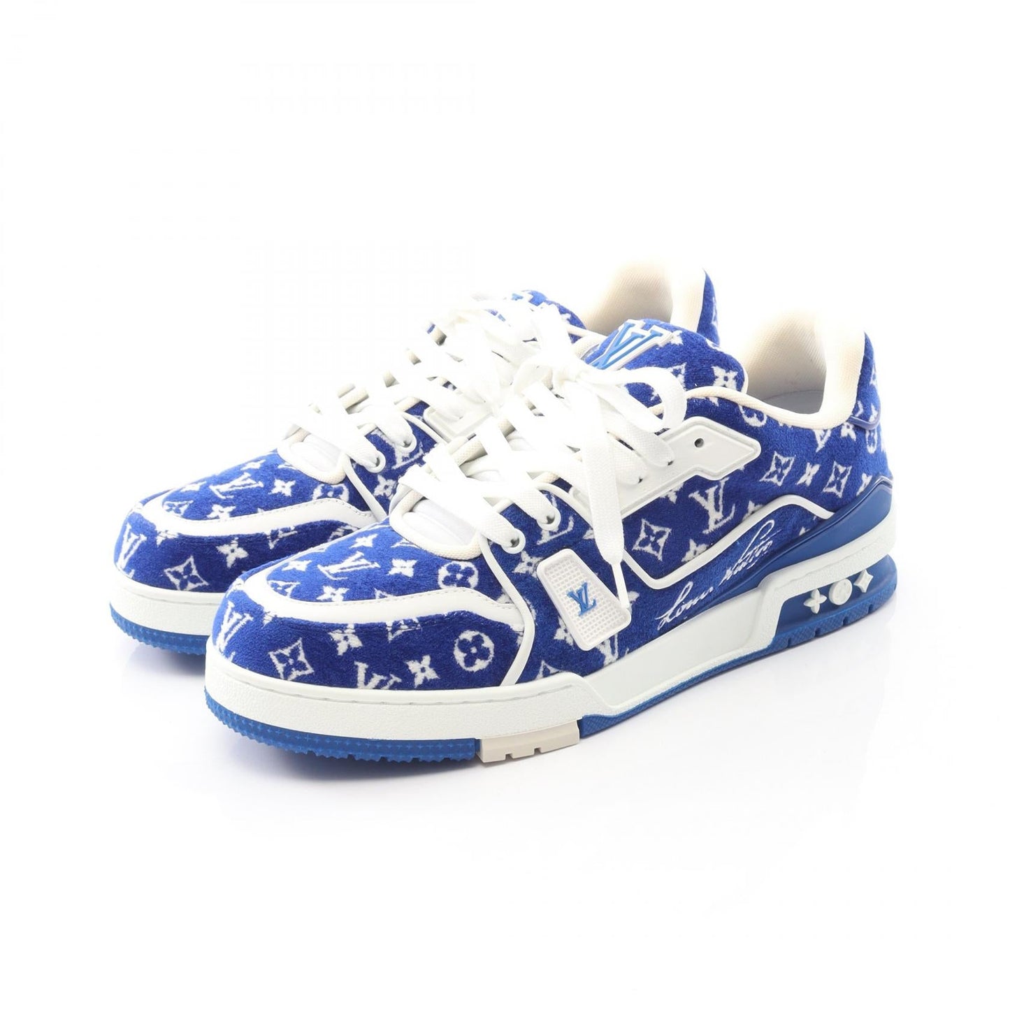 Louis Vuitton LV Trainer Line Fabric Leather Sneakers