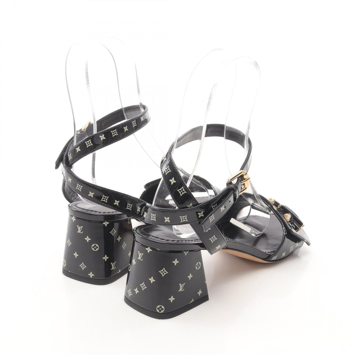 Louis Vuitton Shake Line Patent Leather Sandals