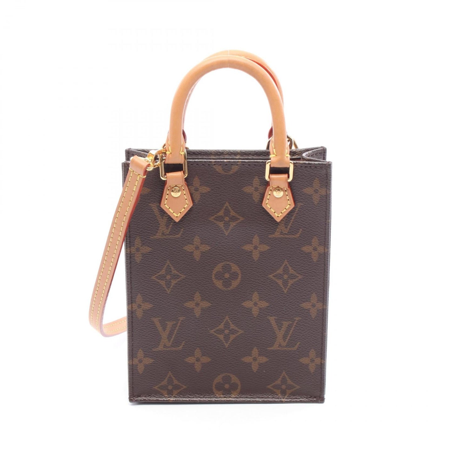 Louis Vuitton Petit Sac Plat Monogram 2way Bag