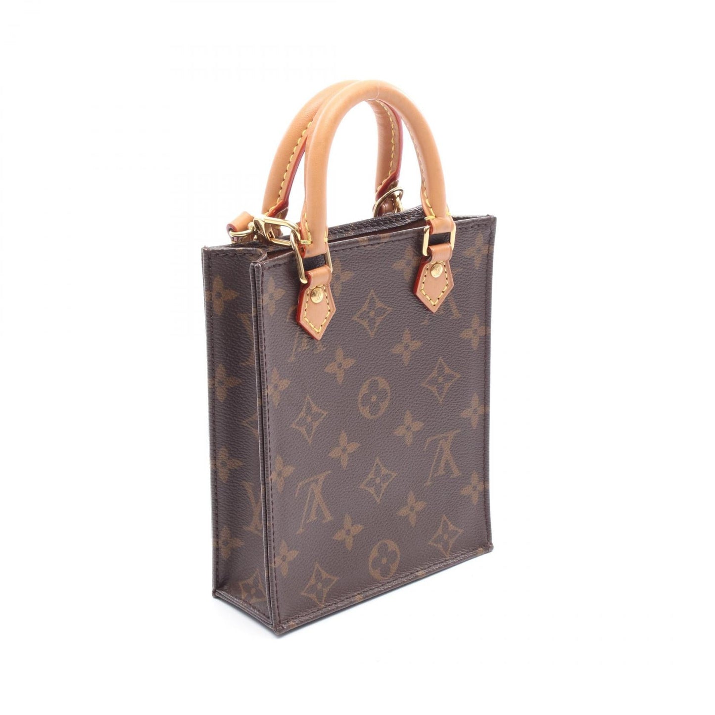 Louis Vuitton Petit Sac Plat Monogram 2way Bag