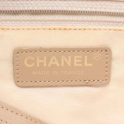 Chanel New Travel Line Leather Nylon Canvas Tote Bag