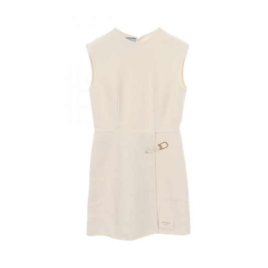 Prada Washed Twill Wool Dress