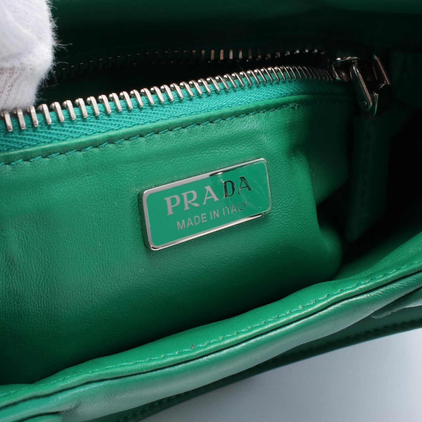 Prada MOON Leather Handbag