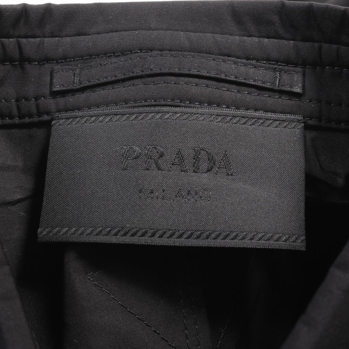 Prada Single Breasted Multi Pocket Cotton Shirt Jacket