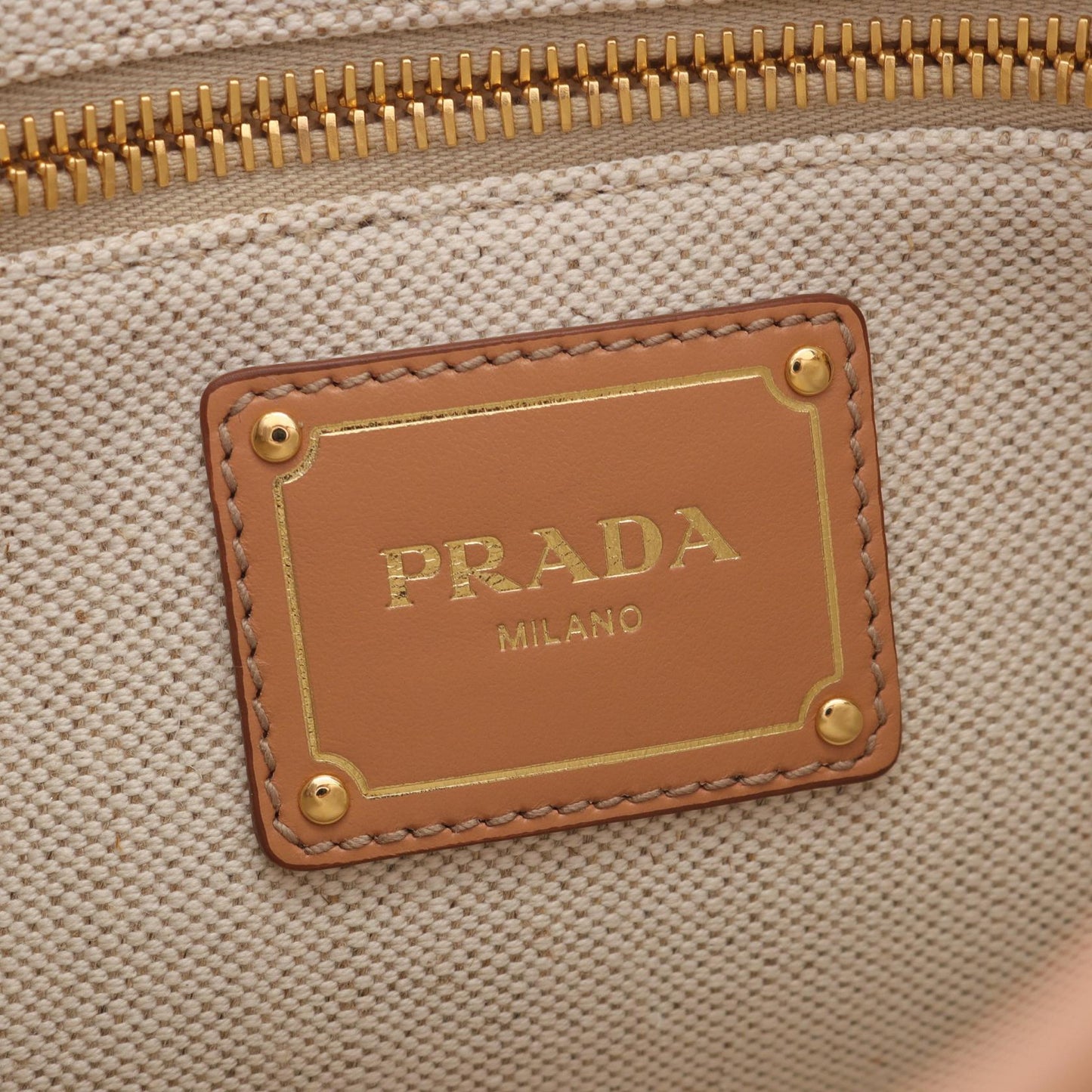 Prada 1BE074 Canvas Leather 2way Handbag