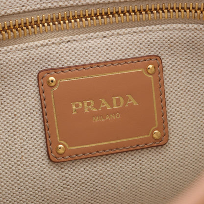 Prada 1BE074 Canvas Leather 2way Handbag