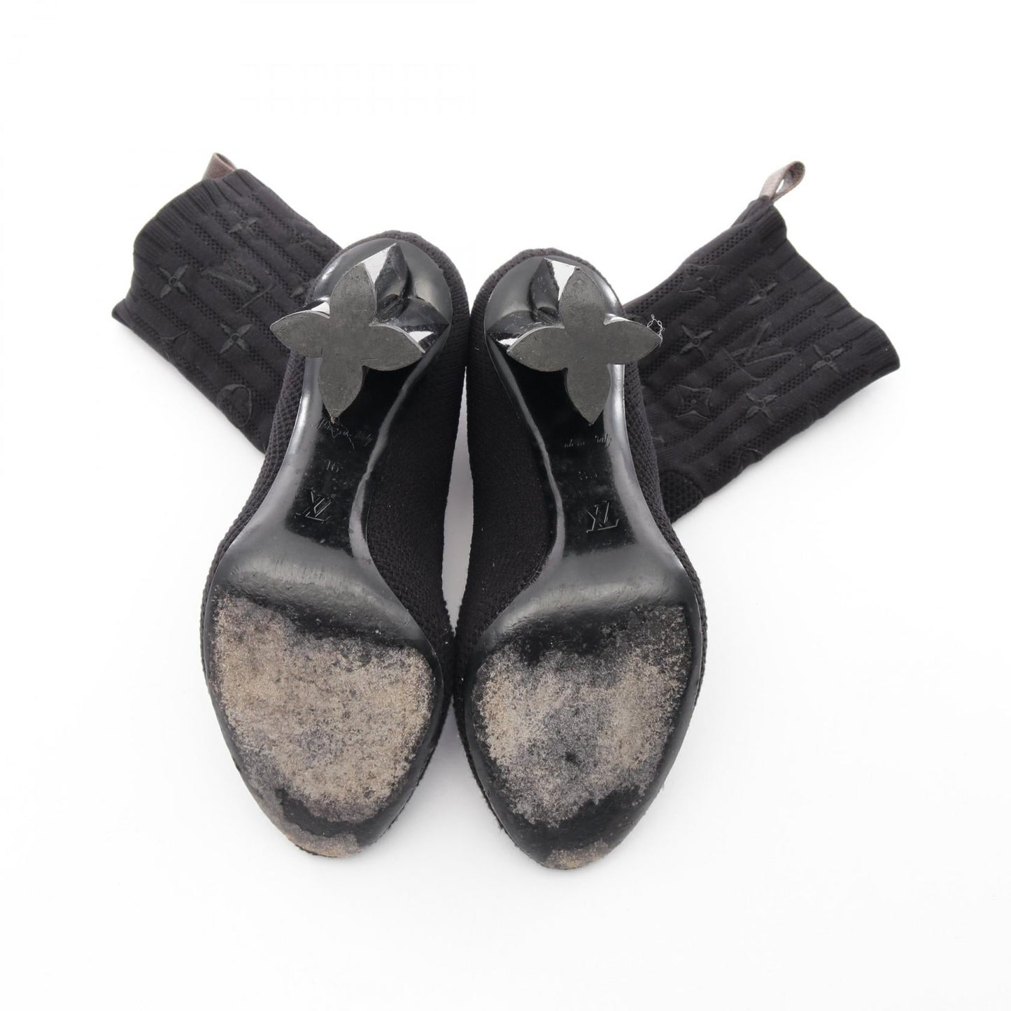 Louis Vuitton Silhouette Line Fabric Boots