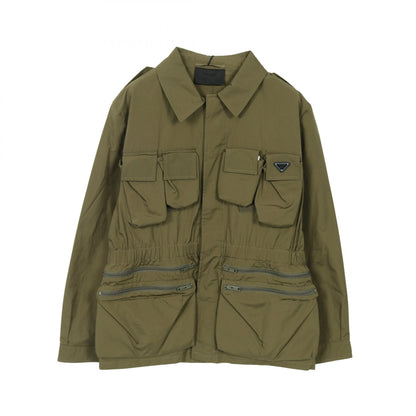 Prada Triangle Plate Cotton Jacket