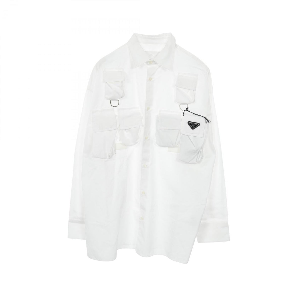 Prada Triangle Logo Cotton Top
