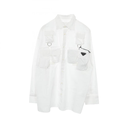 Prada Triangle Logo Cotton Top