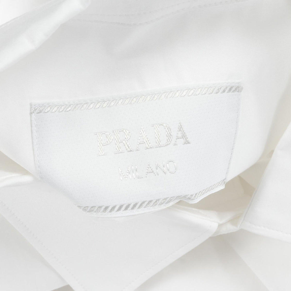 Prada Triangle Logo Cotton Top