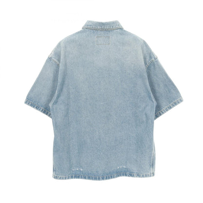 Prada Triangle Plate Denim Top
