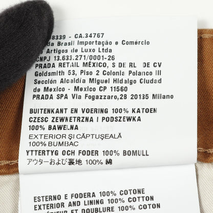 Prada Moleskin Cotton Pants