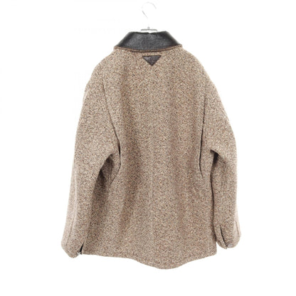 Prada Wool Blend Wool Leather Outerwear