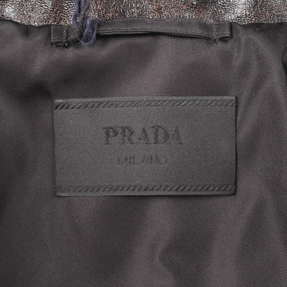 Prada Wool Blend Wool Leather Outerwear