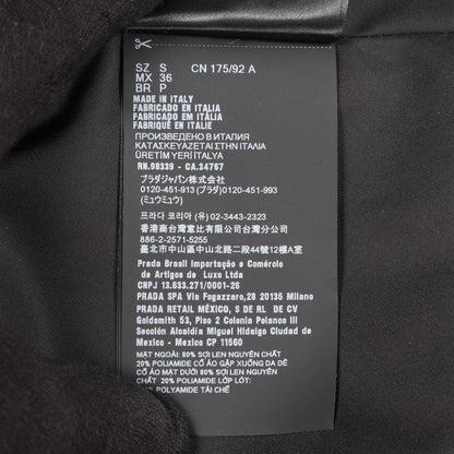 Prada Wool Blend Wool Leather Outerwear