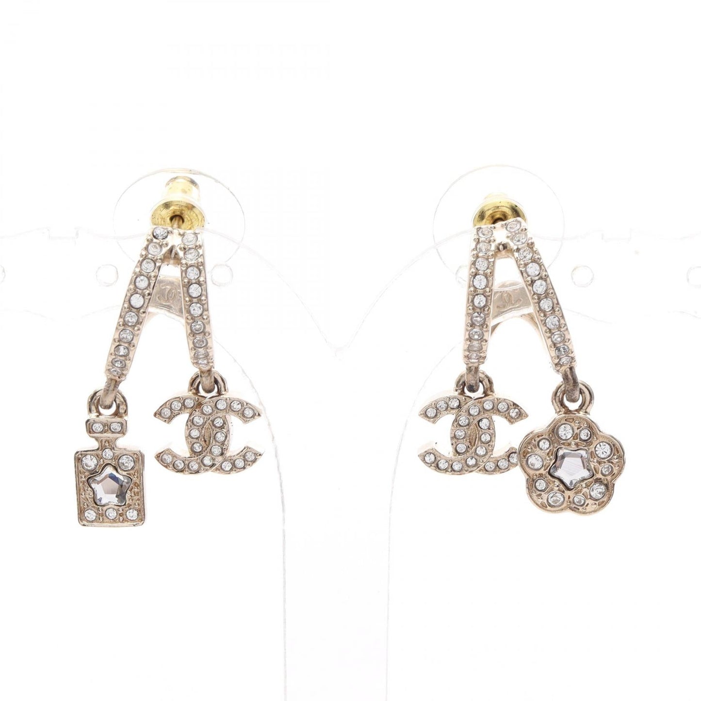 Chanel Coco Mark Flower Earrings
