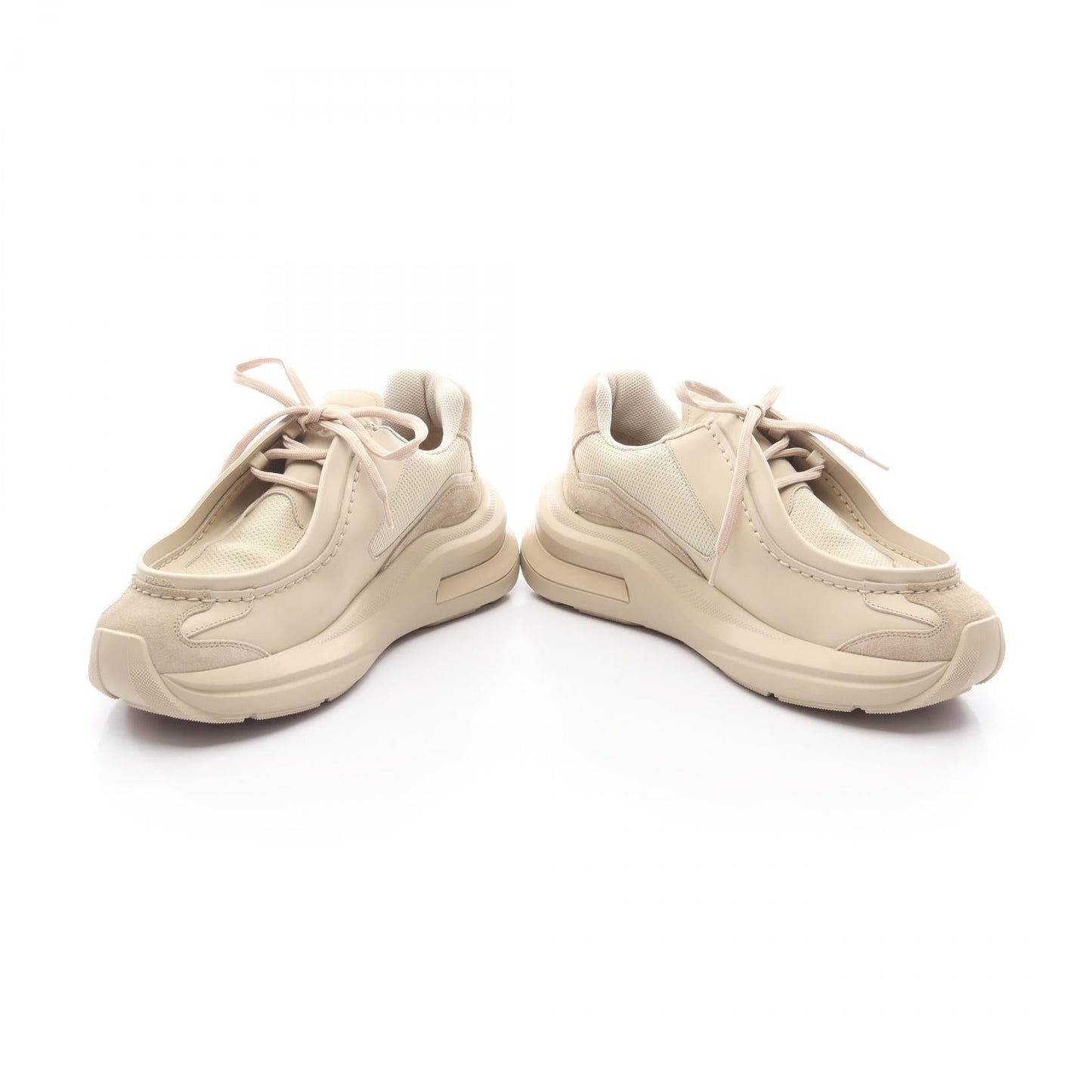 Prada System Leather Fabric Sneakers