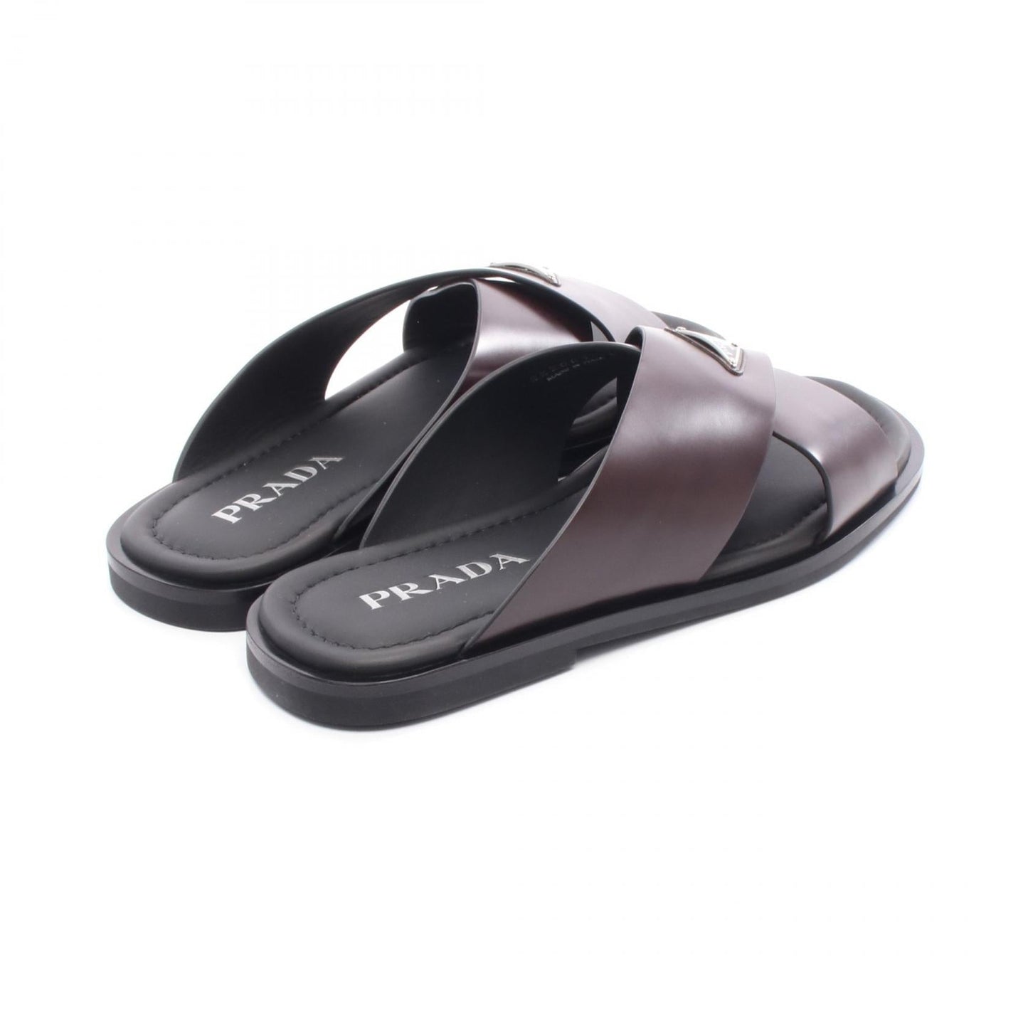 Prada Crisscross Leather Sandals