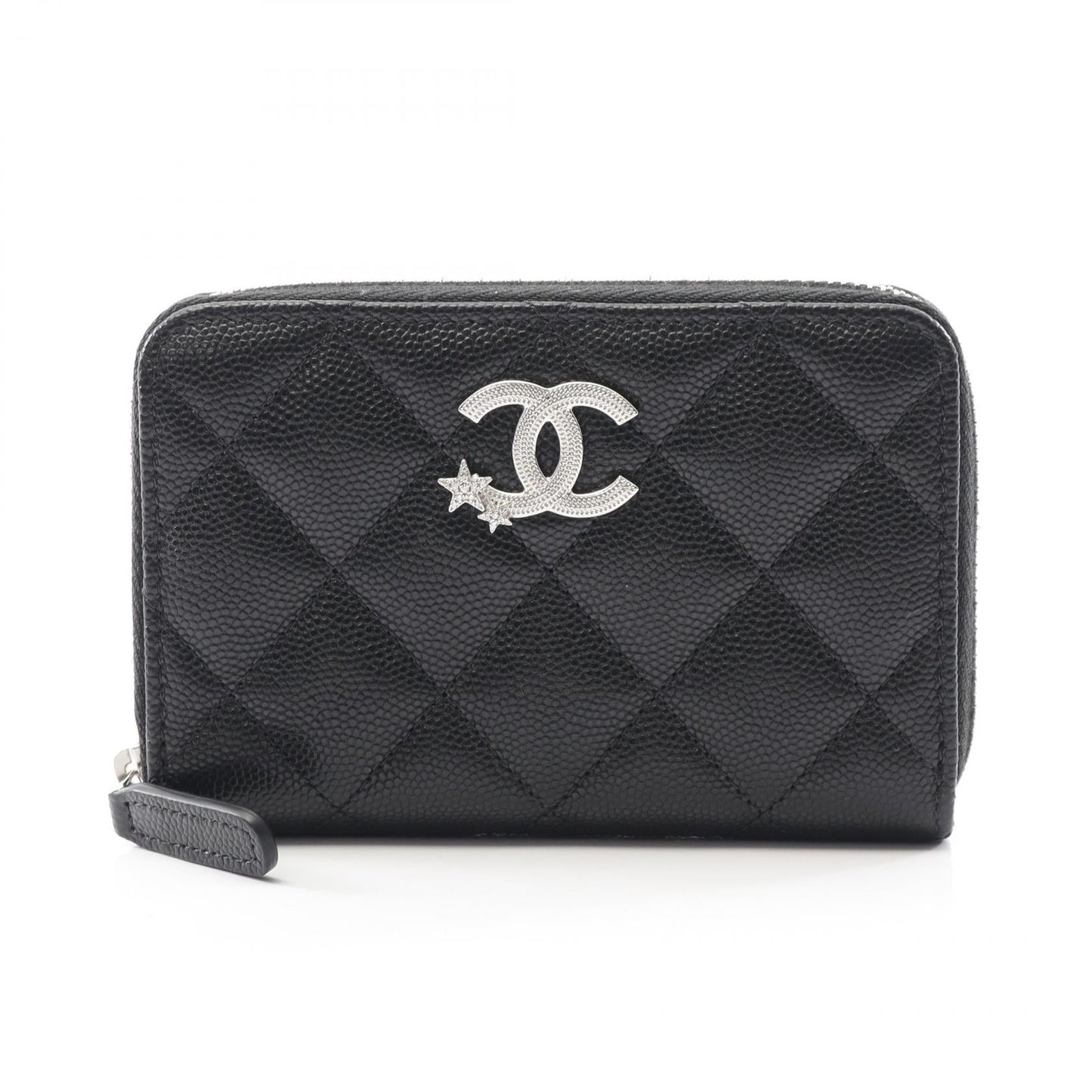 Chanel Matelasse Coco Mark Star Grained Calfskin Wallet