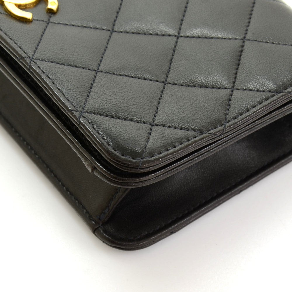 Chanel Single Flap Quilted Leather Shoulder Bag