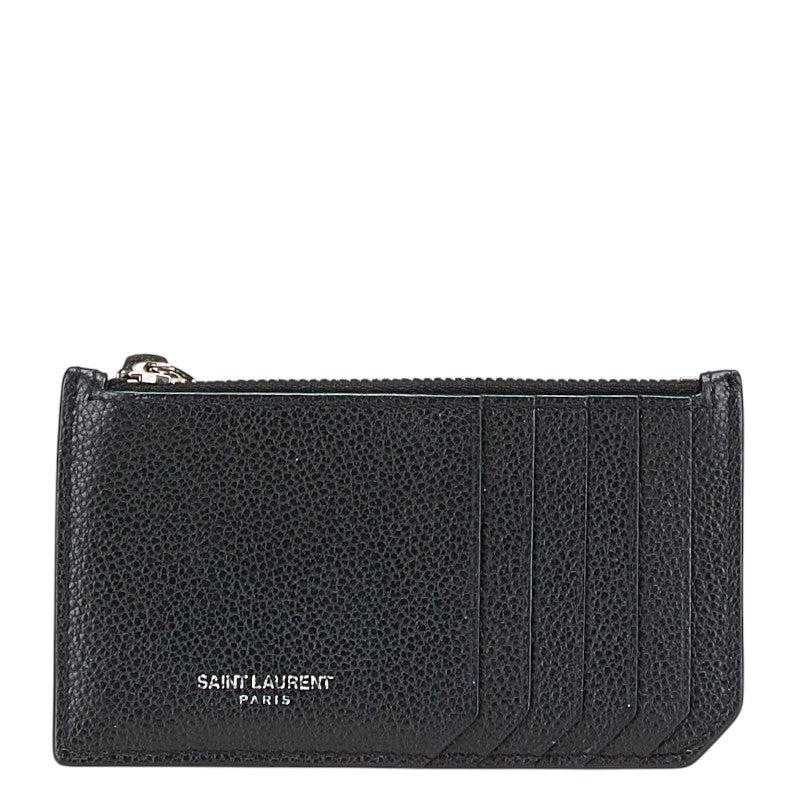 Saint Laurent 458583 Leather Coin Card Case