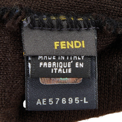 Fendi Zucca Wool Knit Cap