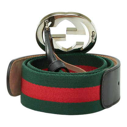 Gucci Sheline Canvas Leather Belt