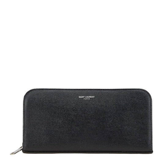 Saint Laurent Logo Leather Long Wallet