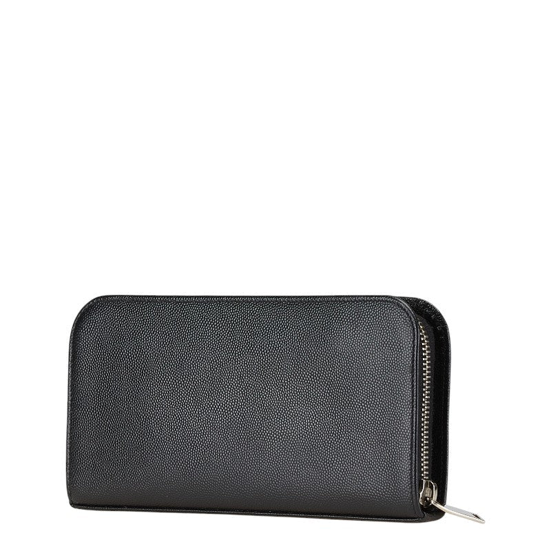 Saint Laurent Logo Leather Long Wallet