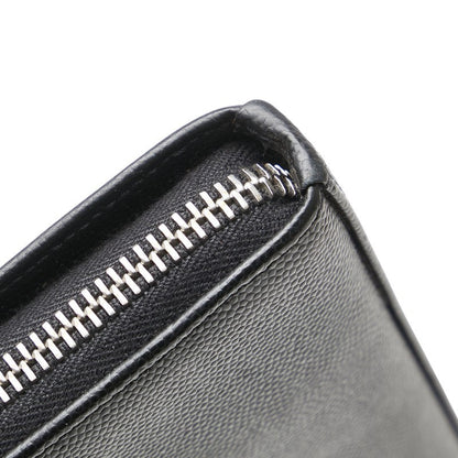 Saint Laurent Logo Leather Long Wallet