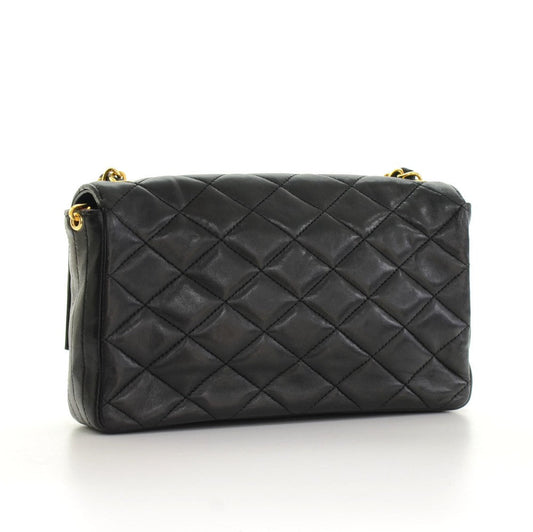 Chanel Quilted Leather Single Flap Handbag