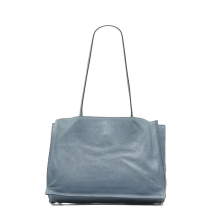 Prada Blue Leather Etiquette 2way Bag 1BG122