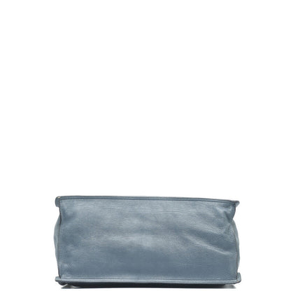 Prada Blue Leather Etiquette 2way Bag 1BG122