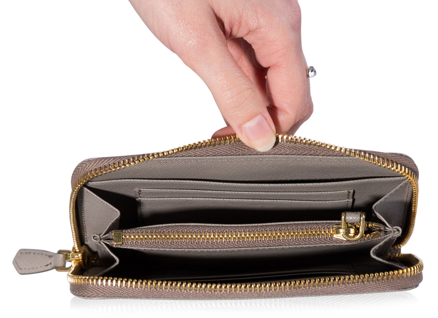 Prada Portafogolio Lampo Wallet