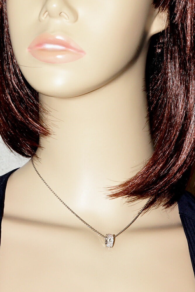 Louis Vuitton K18WG Empreinte Pendant Necklace Q93127