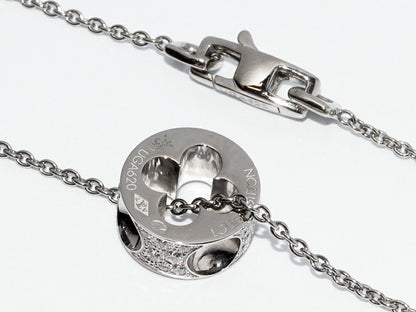 Louis Vuitton K18WG Empreinte Pendant Necklace Q93127