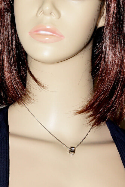 Louis Vuitton 18K White Gold Empreinte Pendant Necklace Q93231