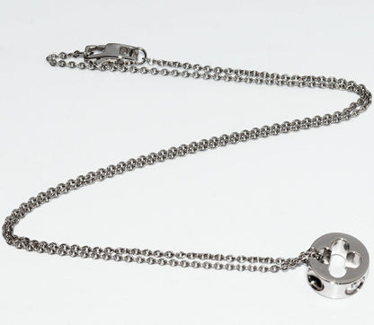 Louis Vuitton 18K White Gold Empreinte Pendant Necklace Q93231