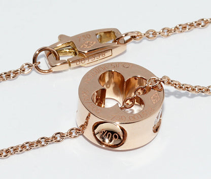 Louis Vuitton K18PG Panda Unplant Pendant Necklace Q93198 Limited 800