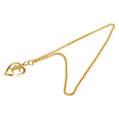 Chanel Coco Mark Heart Circle Necklace