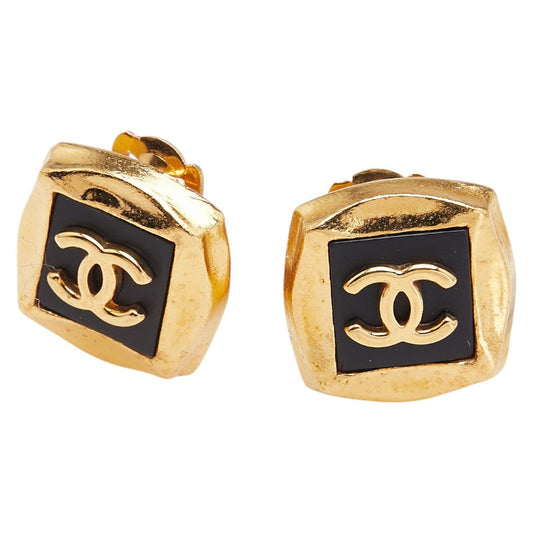 Chanel Coco Mark Square Earrings